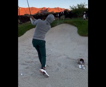 Erik Van Rooyen Bunker Practice #shortsvideo #professionalgolfer