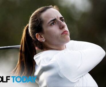 Caitlin Clark Highlights: Fever star gives crowd a show on the course | Golf Today | Golf Channel