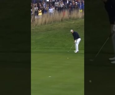 Jordan Spieth drains a chip shot!