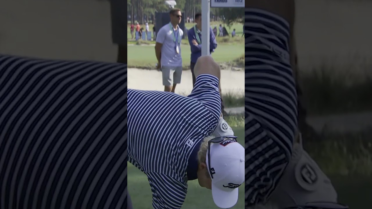 Check out Bryson’s reaction to this Will Zalatoris dart 😱 Check out Bryson's reaction to this Will Zalatoris dart 😱