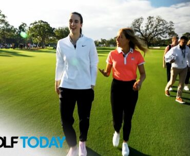 Caitlin Clark talks playing with Nelly Korda, soaking in her first golf tournament | Golf Channel