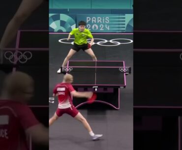 🏓 Le point monstrueux de Félix Lebrun en quart de finale contre Yun-Ju Lin #olympics #shorts