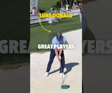 How does your backswing length for bunker shots compare to the pros? #golf