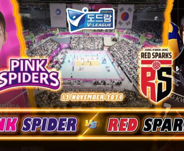 🔴 FULL SET | Pink Spiders VS Red Sparks - KOREAN V LEAGUE WOMEN ROUND 1