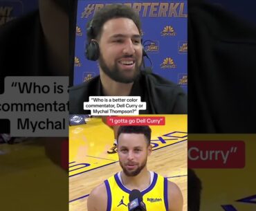 Klay was upset with Steph’s answer 😂