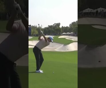 Rasmus Hojgaard 125 yard Iron Down the Line