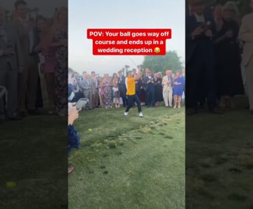 Major Golf Fail: Buckling Under Pressure at Wedding | #sports #golf #wedding