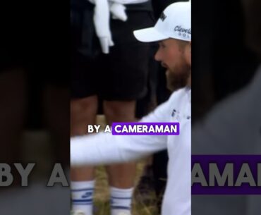 Shane Lowry BLAMES CAMERAMAN for Bad Shot at The Open Golf Tournament at Royal Troon #shorts