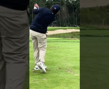 Andrew BEEF Johnston Golf Swing Iron Down the Line 2024 #golfswing #beefgolf
