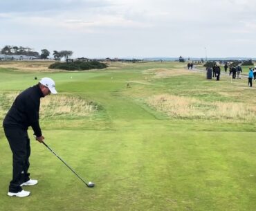 Darren Fichardt Golf Swing Tee Shot St Andrews 2024 Dunhill Day 4 Hole 3