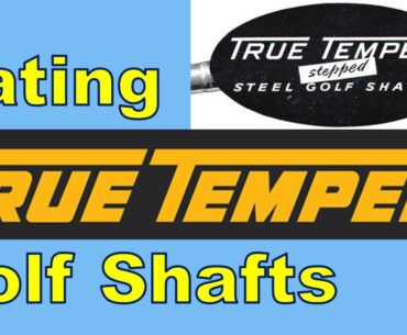 Dating golf clubs from the True Temper shaft band.