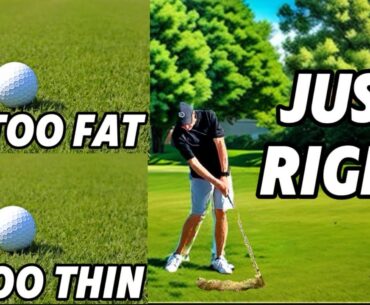Fix Your Ball Striking, A Simple Drill, Stop Hitting Fat AND Thin Shots #golf #golfswing #golfer