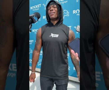 Jahmyr Gibbs said he and David Montgomery have lofty goals this season as a Lions duo