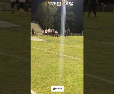 #defence Raines Vikings #24 Troy Butler and Micah Merritt combine for a sack vs Panama Bay Tornadoes