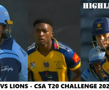 Titans vs Lions (HIGHLIGHTS) CSA T20 Challenge FINAL ~ 27-10-2024