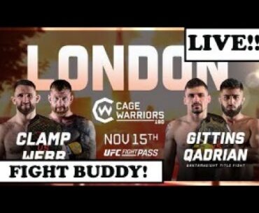 Cage Warriors 180: Clamp Vs. Webb - Live Stream Full Fight Companion