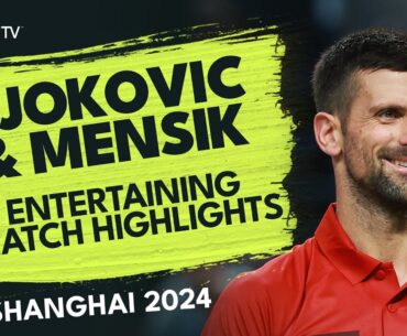 Novak Djokovic vs Jakub Mensik Thrilling Quarter-Final Highlights | Shanghai 2024
