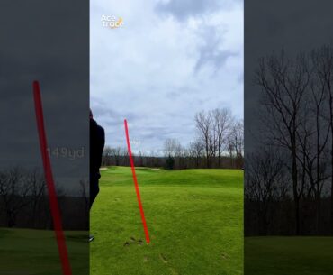 Throwing darts on hole 2, a PAR 3 at Westwynd Golf Course located in Oakland Township.