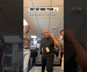 Mike Tyson's daughter got him with "give me my money" prank 🤣