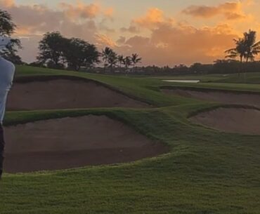 Experience RELAXING Golf ASMR in Hawaii | Glorious Sunrise