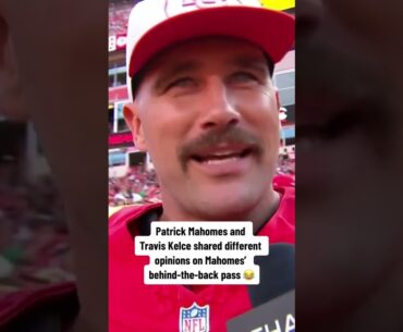 Pat Mahomes & Travis Kelce had different opinions 🤣 (🎥 @NFL/TT, @Chiefs/TT) #shorts