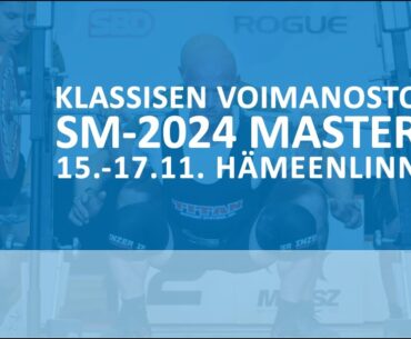 Masters klassisen voimanoston SM-kilpailut 2024 - M40 120–120+ kg, M50 120 kg