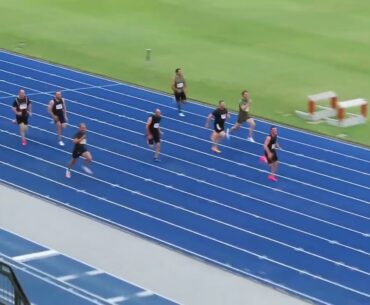 100m 45-49 Men Final, Pan Pacs masters Games, SAF 8 November 2024