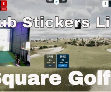 Extra Square Golf Club Stickers | Tested | Link here to get them