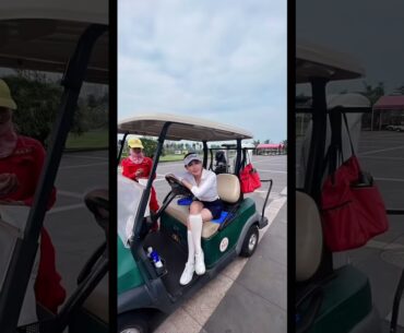 Chinese boss lady took me again to play golf with billionaire#golf#games#travel #china#black#chinese