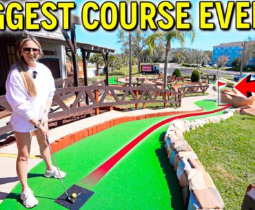 Playing One of the BIGGEST Mini Golf Courses Ever!