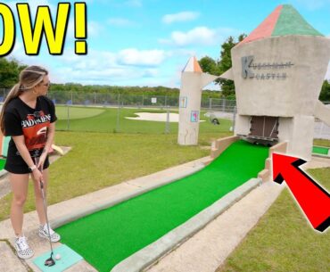 We Found an Awesome Old School Mini Golf Course!