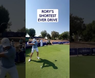 Rory McIlroy’s TEN YARD drive 👀