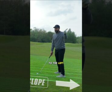 How to adjust to slopes on the golf course ⛳️