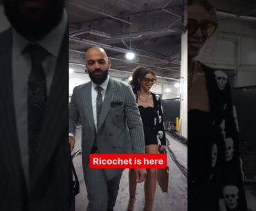 Samantha Irvin & Ricochet arriving for Raw #wweraw #samanthairvin #ricochet