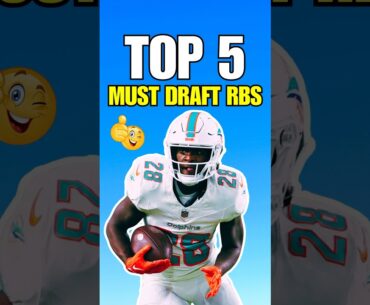 Top 5 MUST DRAFT Running Backs for 2024 Fantasy Football 🏆