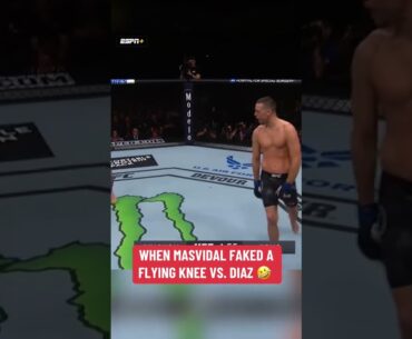 When Masvidal faked a flying knee vs. Diaz 😅
