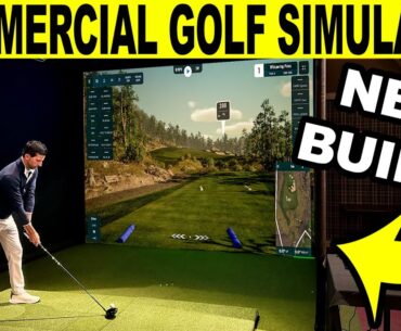 I Built the ULTIMATE Commercial Golf Simulator! (100% Free Standing!)