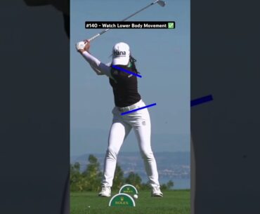 Lower Body Golf Swing Slow Motion