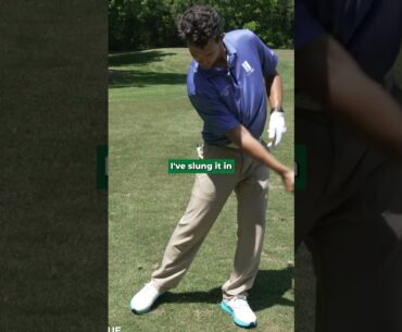 "Sling and PUSH" - no wonder Ben Hogan loved this drill. It's so good!  #golf #golftips #golfswing