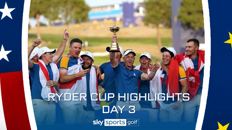 The best of the action from day three of the 2023 Ryder Cup at Marco Simone Golf & Country Club in Italy