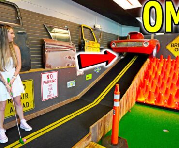 We Found a CRAZY HOMEMADE Mini Golf Course!