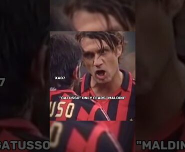 Gatusso Only Fears Maldini🥶😱 #shorts #ronaldo #messi #shortsvideo