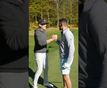 Biz doesn’t give a damn about your golf rules. He’s making a birdie first hole.