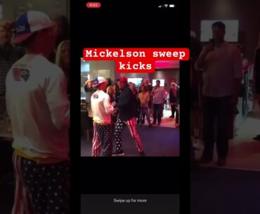 Phil Mickelson sweep kicks Bud Light of co eds  nogginf! #golf #philmickelson