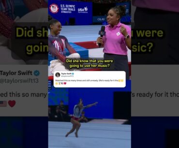 Simone Biles is a Swiftie?!🤩⭐✨
