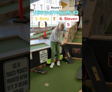 Hole 2, 3. Bella vs 6. Steven (Round 1) | Mini Golf Playoffs #2 #minigolf