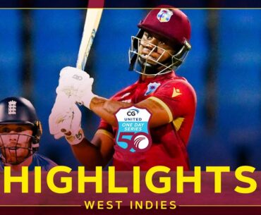Evin Lewis Smashes 94 & Motie Takes 4-Fer | Highlights | West Indies v England | 1st CG United ODI