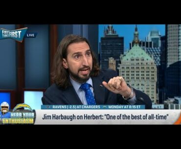 FIRST THINGS FIRST | Nick Wright RIPS Justin Herbert, He Is NOT One Of The TOP QBs In The NFL