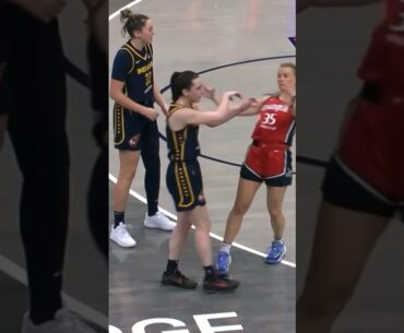Caitlin Clark pushing Vanloo is reminiscent of her Iowa days