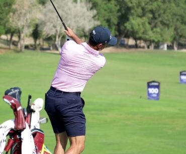 Getting some morning reps in with golf professional Billy Horschel